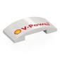 Slope Curved 4 x 2 Double with Red Shell 'V-Power' print