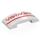 Slope Curved 4 x 2 Double with Red 'VISTA JET', Stripe print