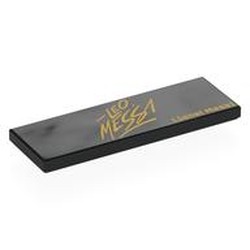 LEGO part 69729pr0075 Tile 2 x 6 with print in Black