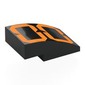 Slope Curved 3 x 2 No Studs with Digital Orange '00' print