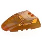 Windscreen 6 x 7 x 1 1/3 with Bright Light Orange / Red Cockpit print