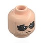 Minifig Head Winter Soldier, Stubbled Beard, Black Eyepaint / Black Mask, Silver Goggles