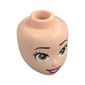 Minidoll Head, Reddish Brown Eyebrows, Brown Eyes, Coral Lips, Open Mouth Smile