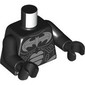 Torso Armor, Silver Batman Logo and Plates print, Black Arms and Hands