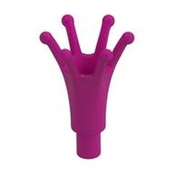 LEGO part 25516 Headwear Accessory Crown Long with Bar in Bright Reddish Violet/ Magenta
