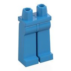 LEGO part 99131c04 Hips and Dark Azure Long Legs [Plain] in Dark Azure
