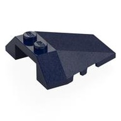 LEGO part 48933 Wedge Sloped 4 x 4 Triple, Stud Notches in Earth Blue/ Dark Blue