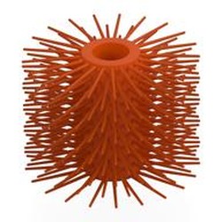LEGO part 2498 Street Sweeper Brush in Reddish Orange