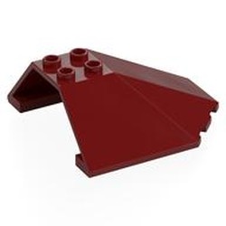 LEGO part 87606 Windscreen 6 x 6 x 2 Canopy in Dark Red