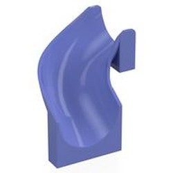 LEGO part 28387 Slide Curved Left 90° in Blue Violet