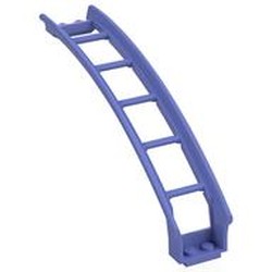 LEGO part 26560 Vehicle Track, Roller Coaster Ramp Large Upper Part, 6 Bricks Elevation in Blue Violet