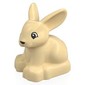 Duplo Animal Rabbit with Head Raised and Black Nose Print