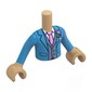 Minidoll Torso Boy with Warm Tan Arms and Hands with print