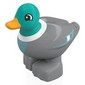 Duplo Animal Duck with Dark Turquoise Head, White Neck, Bright Light Orange Beak print
