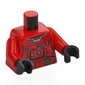 Torso, Space Suit, Black/Silver Markings, 'PHM' print, Red Arms, Black Hands