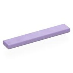 LEGO part 6636 Tile 1 x 6 with Groove in Lavender