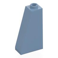 LEGO part 4460a Slope 75° 2 x 1 x 3 with Open Stud in Sand Blue