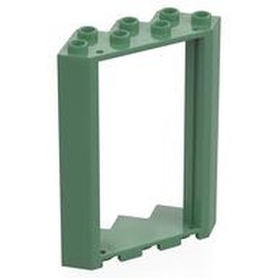 LEGO part 28327 Door Frame 4 x 4 x 6 Corner in Sand Green