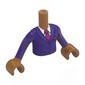 Minidoll Torso Girl with Medium Nougat Arms and Hands with print