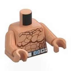 LEGO part 973c13h13pr0003 Torso, Nougat Arms and Hands with Print in Nougat