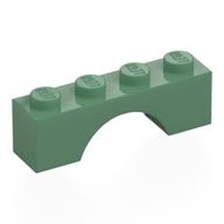 LEGO part 3659 Brick Arch 1 x 4 in Sand Green