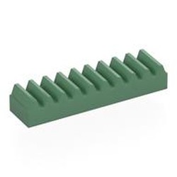 LEGO part 3743 Technic Gear Rack 1 x 4 in Sand Green