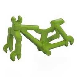 LEGO part 5554 Bicycle Frame Wide, Clip for Steer in Bright Yellowish Green/ Lime