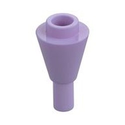 LEGO part 11610 Cone 1 x 1 Inverted with Bar at Bottom (Ice Cream Cone) in Lavender