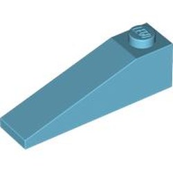 LEGO part 60477 Slope 18° 4 x 1 in Medium Azure