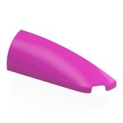 LEGO part 7205 Slope Curved 1 x 4 with Stud Notch Right in Bright Purple/ Dark Pink