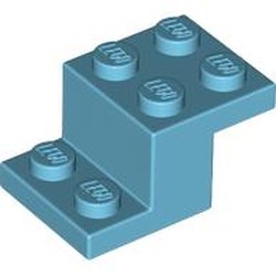 LEGO part 73562 Bracket 3 x 2 x 1 1/3 with Bottom Stud Holder in Medium Azure