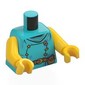 Torso, Yellow Arms and Hands with print