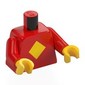 Torso, Yellow Square print, Red Arms, Yellow Hands