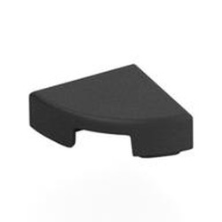 LEGO part 25269 Tile Round 1 x 1 Quarter in Titanium Metallic / Pearl Titanium