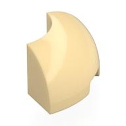 LEGO part 5924 Brick Round Corner 2 x 2 x 1 in Brick Yellow/ Tan