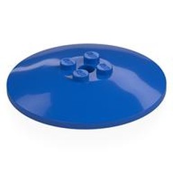 LEGO part 44375a Dish 6 x 6 Inverted (Radar) with Hollow Studs in Bright Blue/ Blue