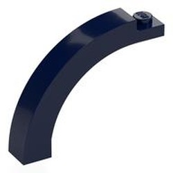 LEGO part 5845 Brick Arch 1 x 5 x 3 1/3 Curved Top in Earth Blue/ Dark Blue