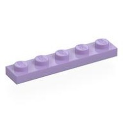 LEGO part 78329 Plate 1 x 5 in Lavender