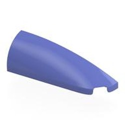 LEGO part 7205 Slope Curved 1 x 4 with Stud Notch Right in Blue Violet