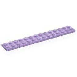 LEGO part 91988 Plate 2 x 14 in Lavender