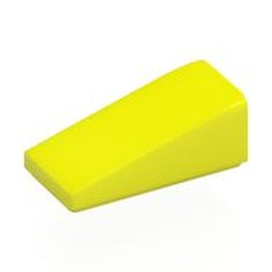LEGO part 5404 Slope 18° 2 x 1 x 2/3 in Vibrant Yellow