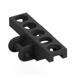 LEGO part 15379 Technic Link Tread with Beveled Edge in Titanium Metallic / Pearl Titanium