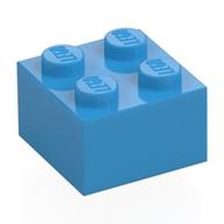 LEGO part 3003 Brick 2 x 2 in Dark Azure