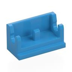 LEGO part 3937 Hinge Brick 1 x 2 Base in Dark Azure