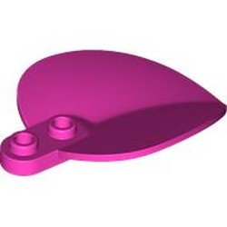 LEGO part 7096 Plant, Leaf/Petal 4 x 6 x 1 1 / 3 in Bright Purple/ Dark Pink