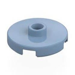LEGO part 18674 Plate Special Round 2 x 2 with Center Stud (Jumper Plate) in Sand Blue