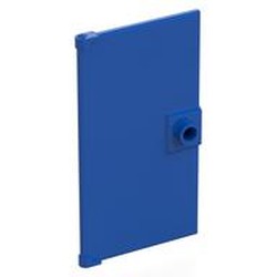 LEGO part 60616b Door 1 x 4 x 6 Smooth with Chamfered Handle Plinth in Bright Blue/ Blue
