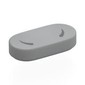 Tile Round 1 x 2 with Dark Bluish Grey Lines (Nostriles) print