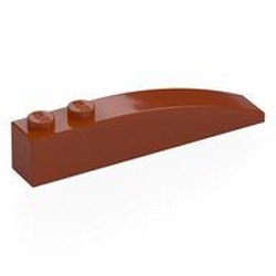 LEGO part 42022 Brick Curved 6 x 1 in Dark Orange