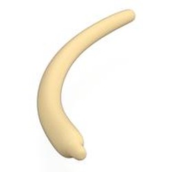 LEGO part 8254 Animal Body Part / Plant, Tail / Claw / Horn / Branch / Tentacle, End Section Long in Brick Yellow/ Tan